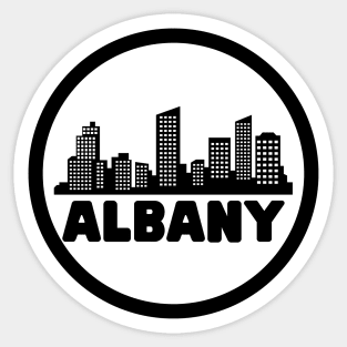 Life Is Better In Albany - Albany Skyline - Albany Tourism - Albany Skyline City Travel & Adventure Lover Sticker